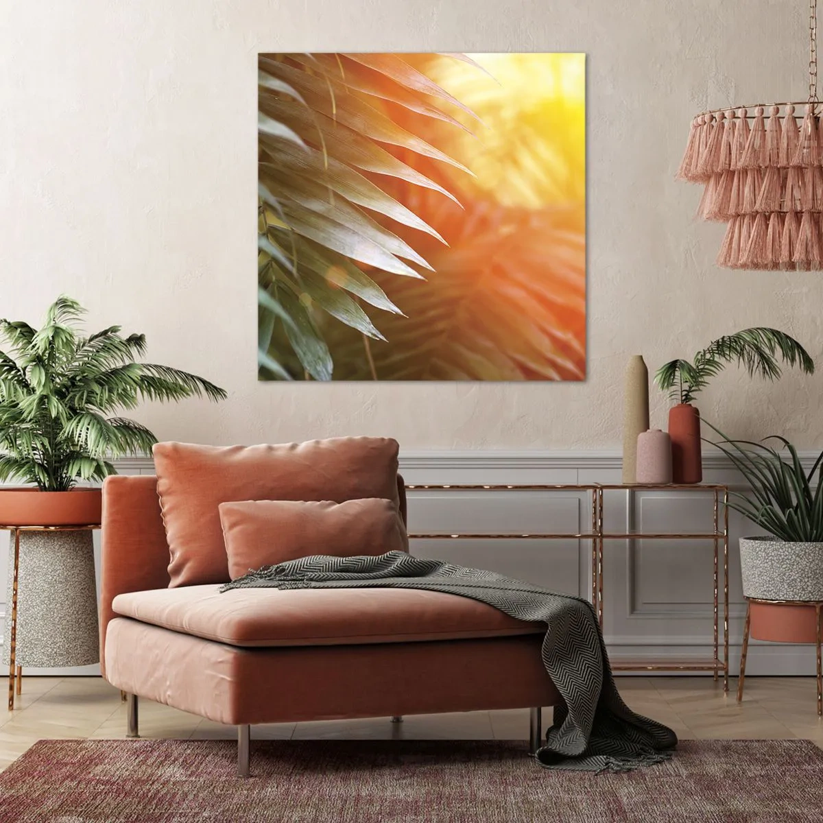Quadro em tela - Manhã na selva - 30x30 cm