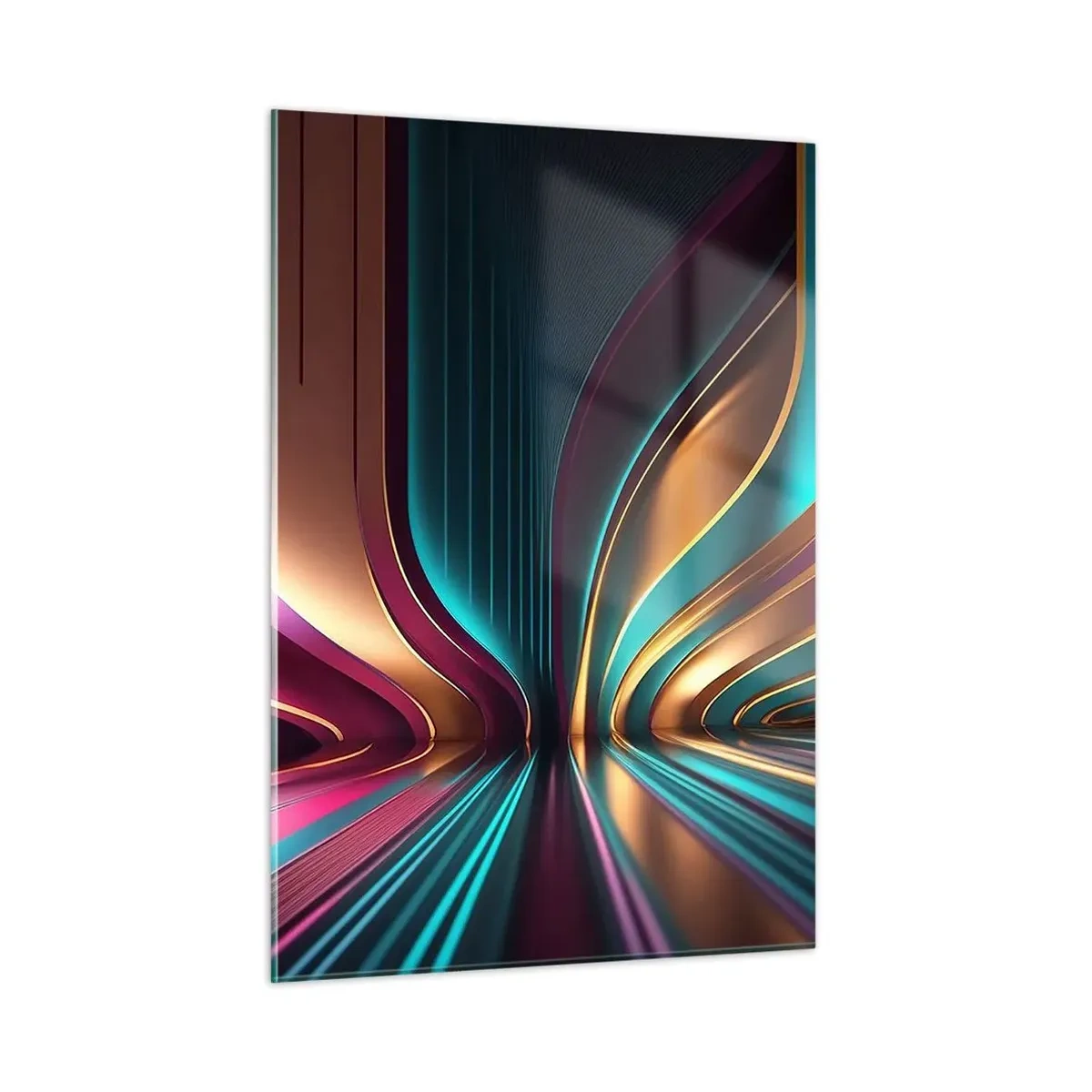 Quadro em vidro - Arquitetura de luz - 50x70 cm