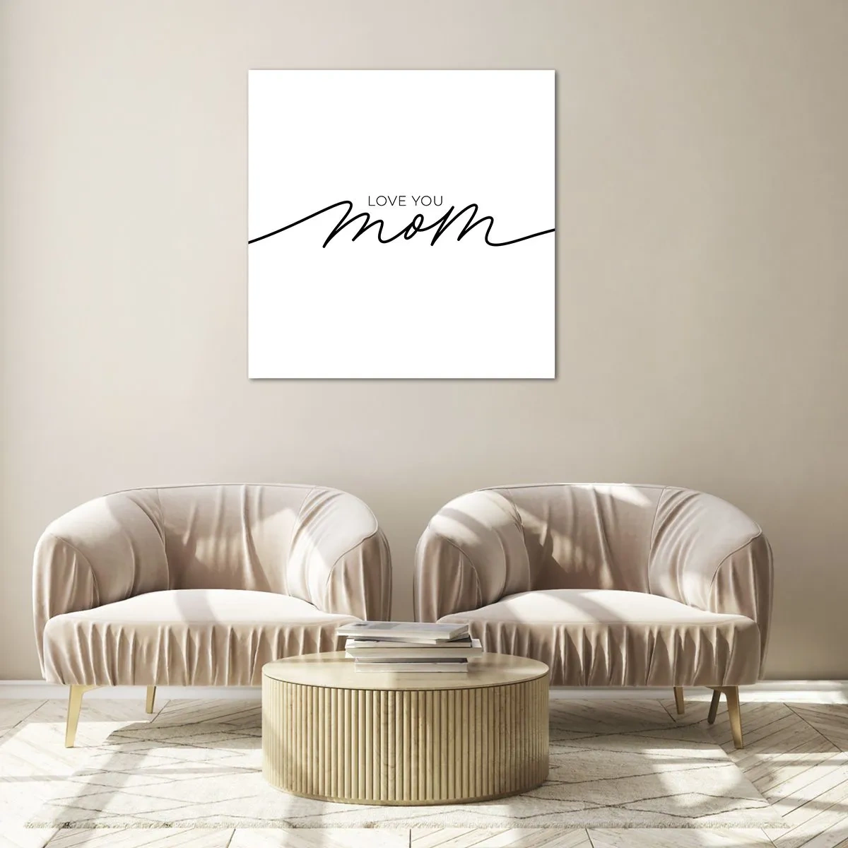 Quadro em vidro - Uma grande emoção - 60x60 cm