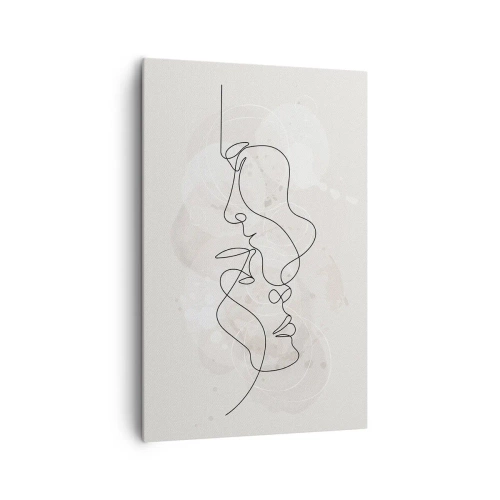 Quadro em tela - Emaranhados num abraço - 80x120 cm