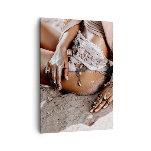 Quadro em tela - Expulsa pelas ondas? - 50x70 cm