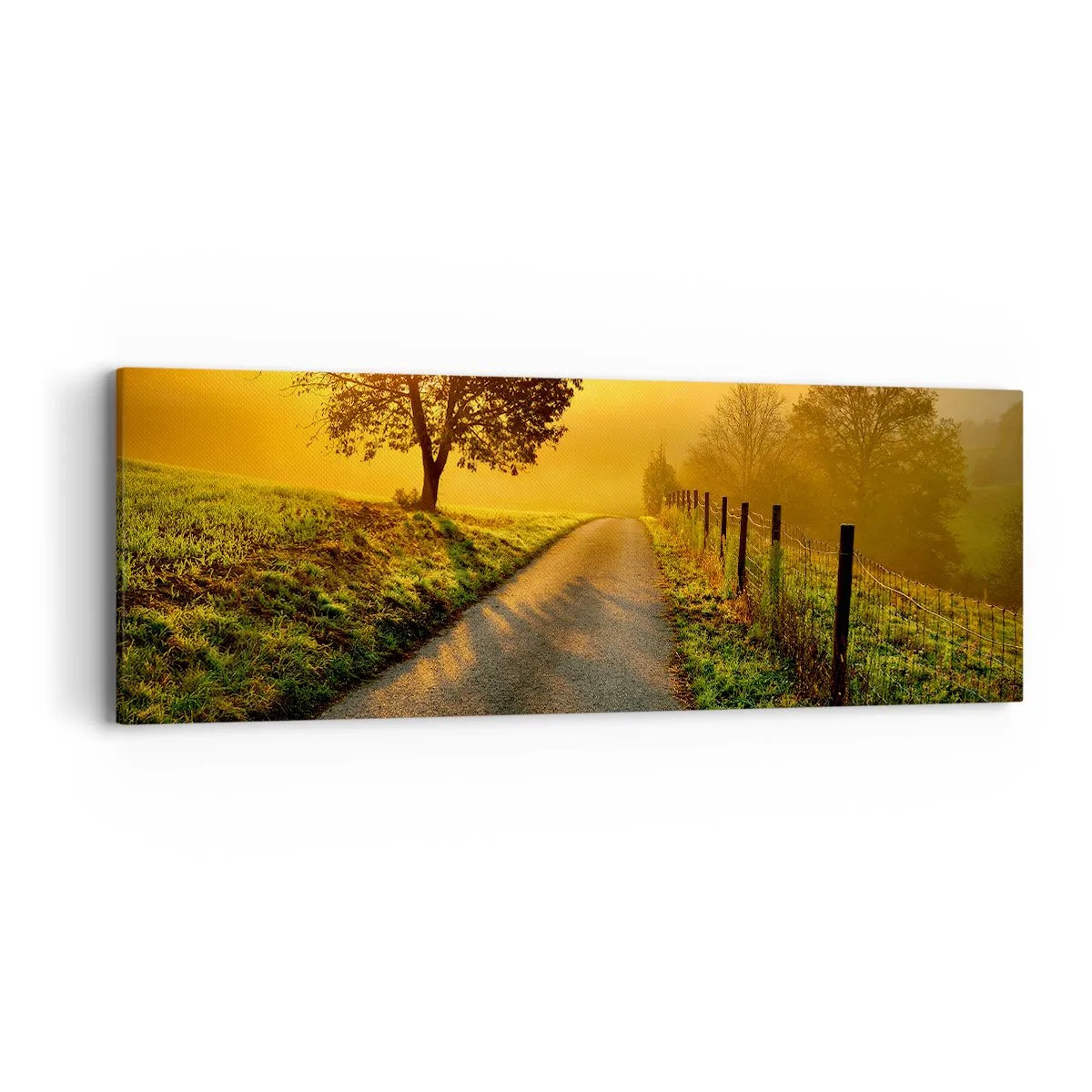 Quadro em tela - Uma tarde agradável - 90x30 cm