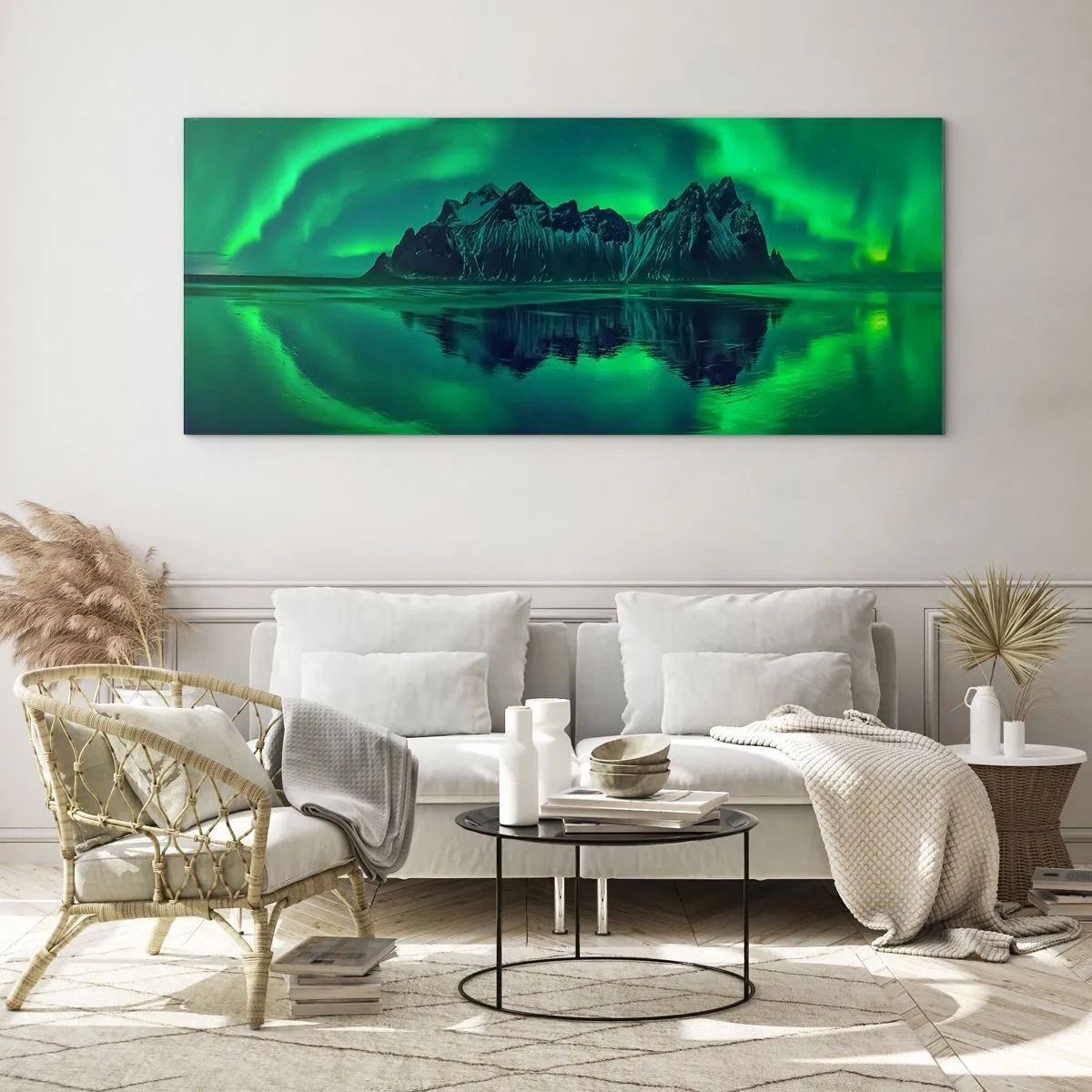 Quadro em vidro - Nos braços da aurora - 160x50 cm