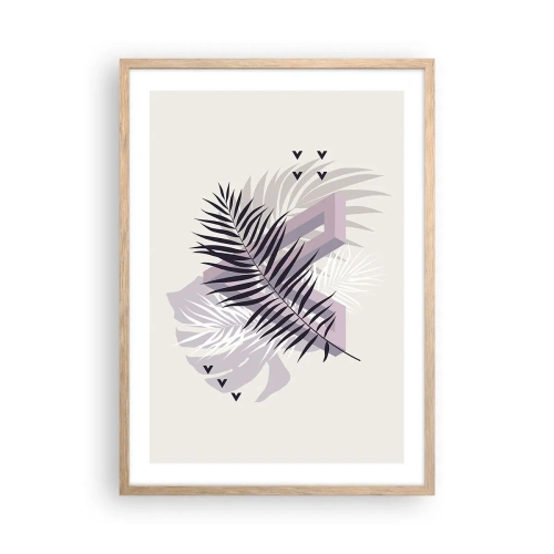 Pôster com moldura de carvalho claro - A sombra de uma sombra - 50x70 cm