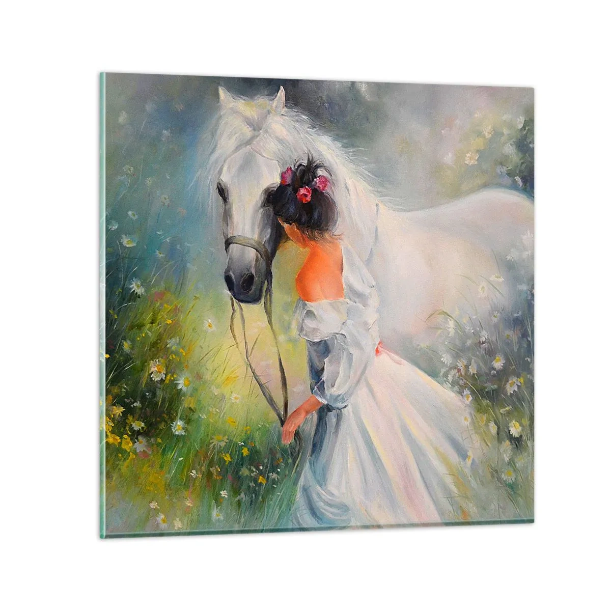 Quadro em vidro - Como um belo sonho - 30x30 cm