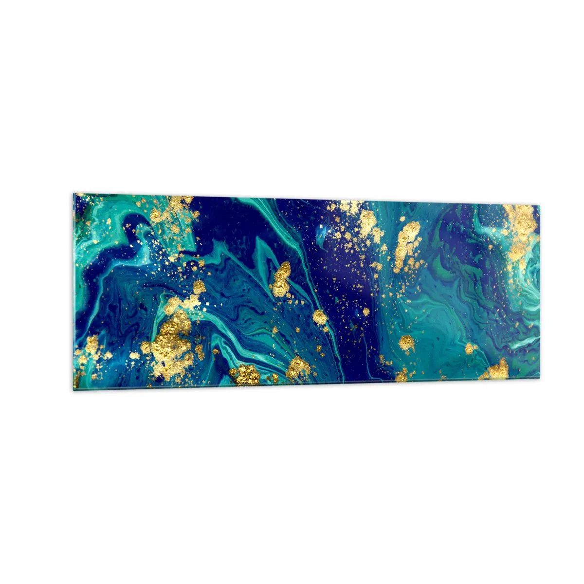Quadro em vidro - Flocos de sol  - 140x50 cm