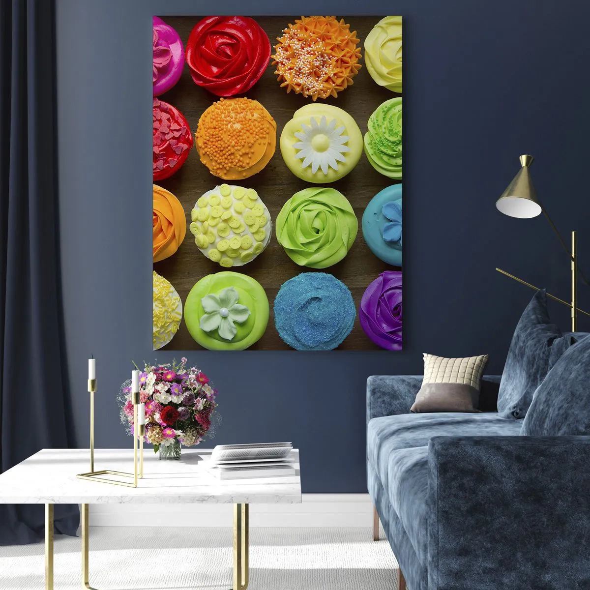 Quadro em vidro - Todos diferentes - todos deliciosos - 80x120 cm