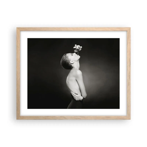 Pôster com moldura de carvalho claro - Elegância excêntrica - 50x40 cm