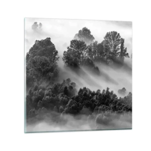 Quadro em vidro - Levantar-se do sono - 50x50 cm