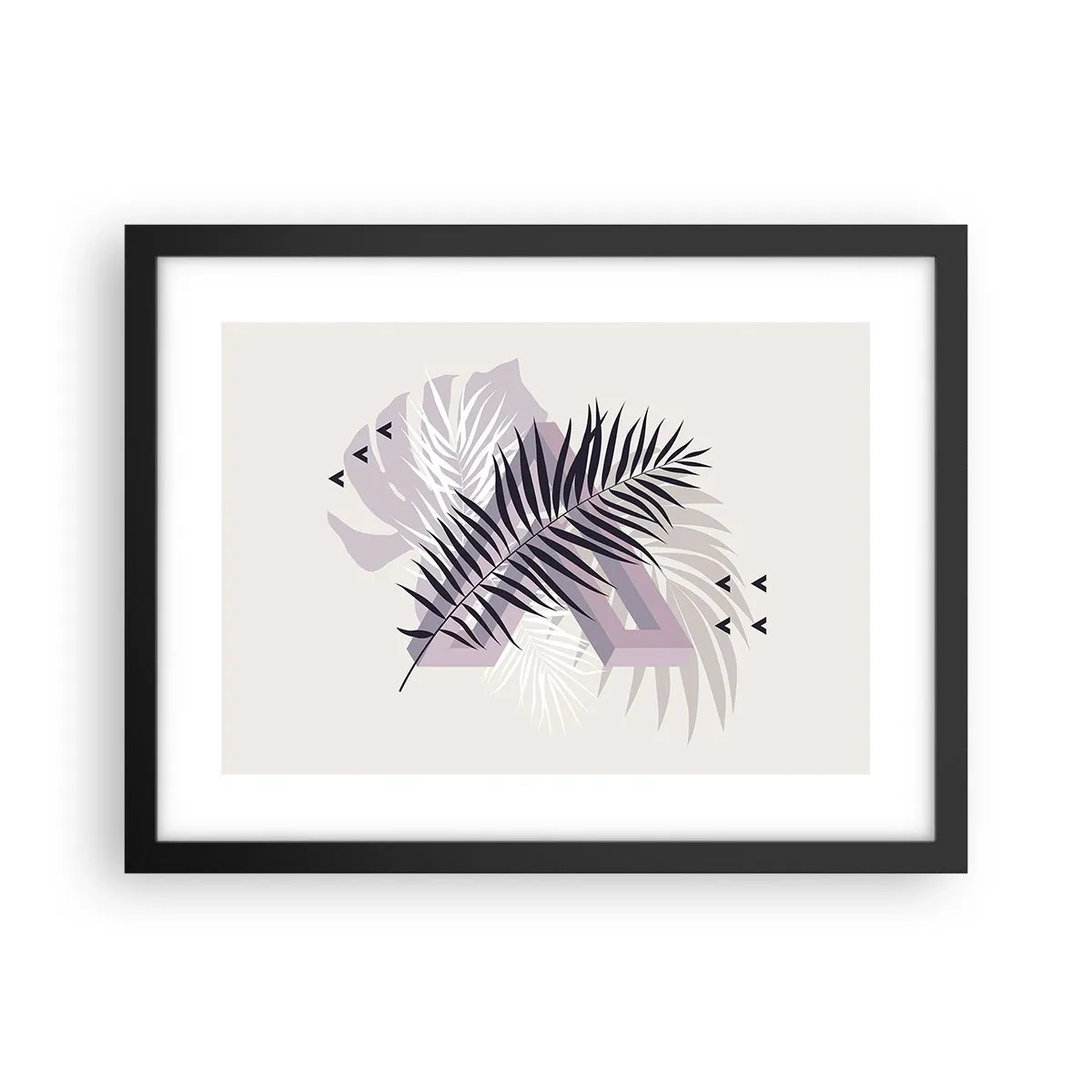 Pôster com moldura preta - A sombra de uma sombra - 40x30 cm