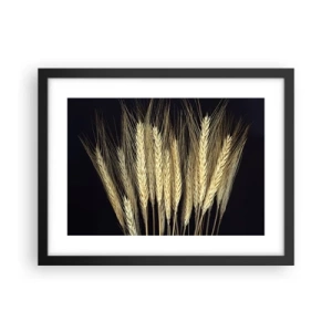 Pôster com moldura preta - Magia rústica - 40x30 cm