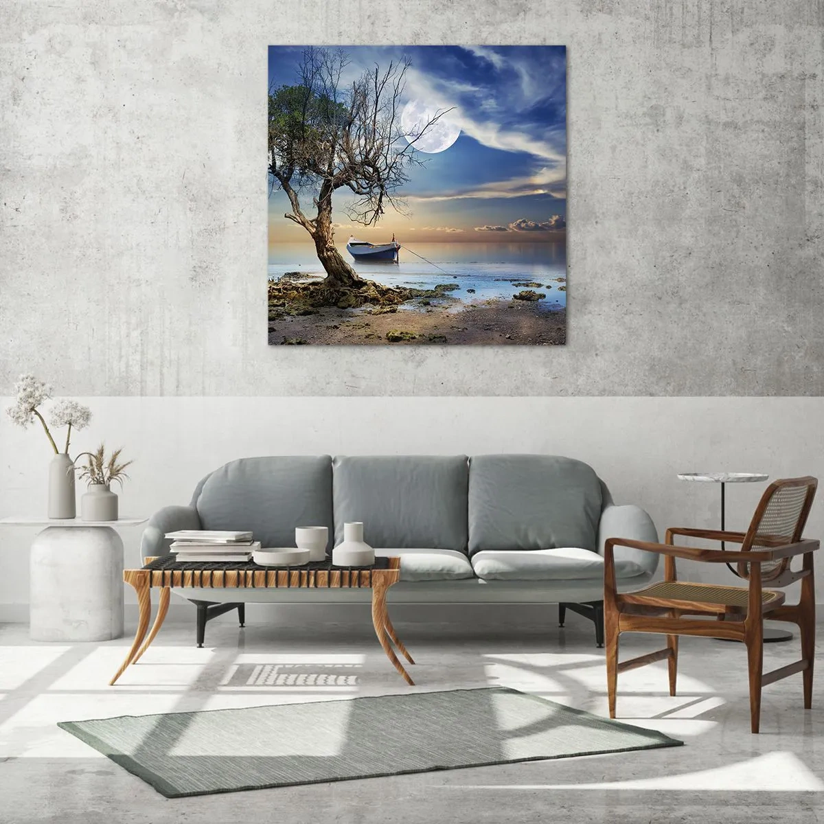 Quadro em vidro - É este o fim ou o começo? - 30x30 cm