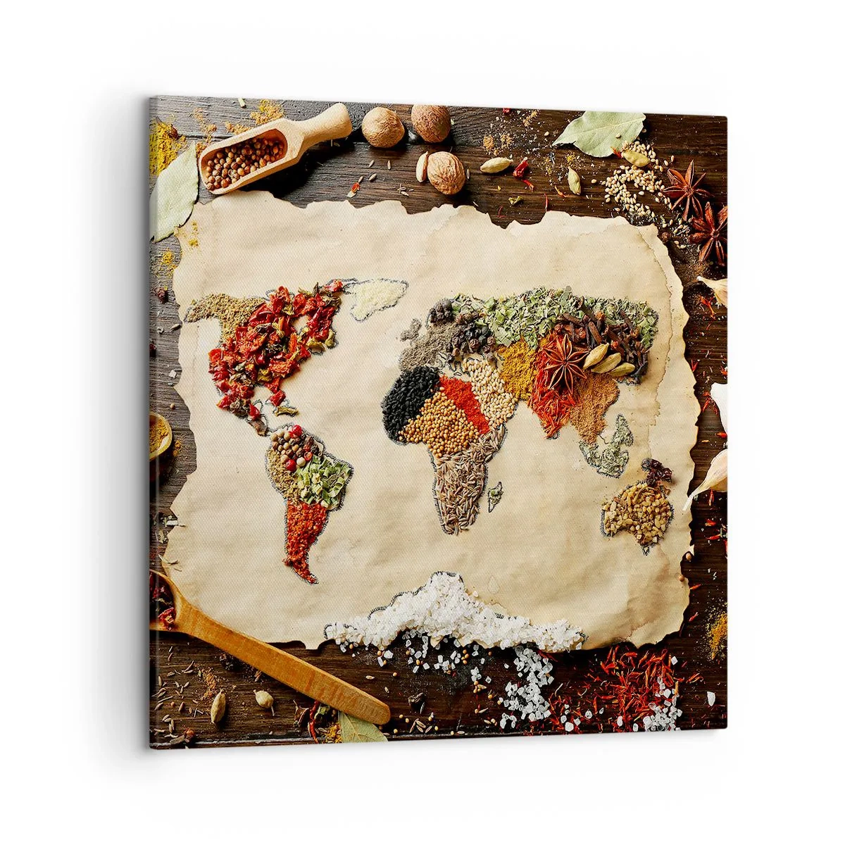 Quadro em tela - Todos os gostos do mundo - 50x50 cm