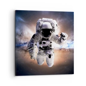 Quadro em tela - Saudações do espaço - 70x70 cm