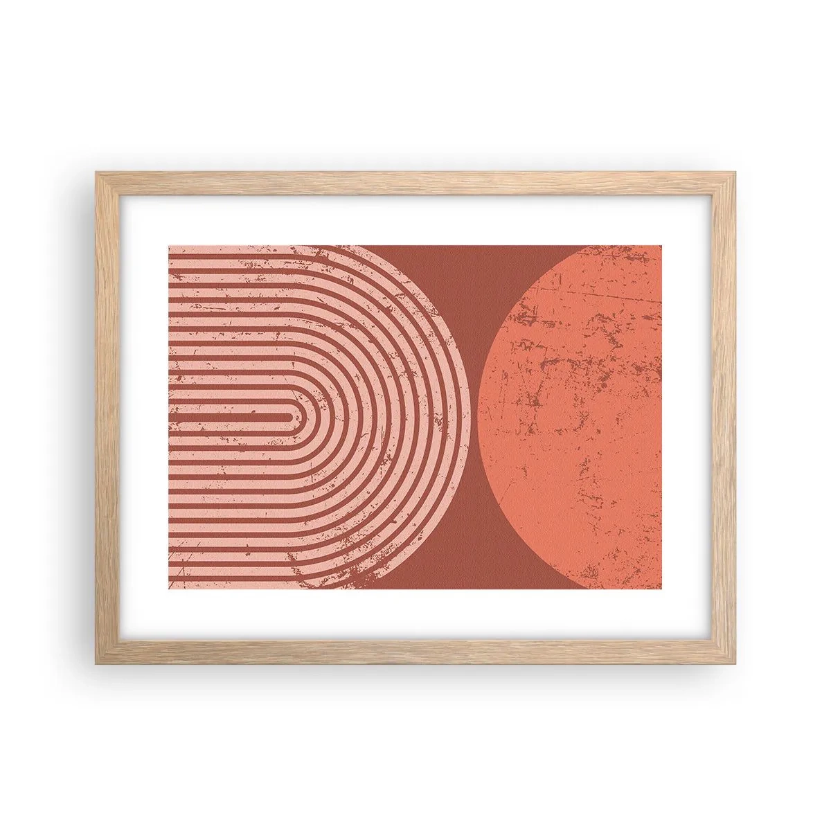 Pôster com moldura de carvalho claro - Relacionamento próximo - 40x30 cm