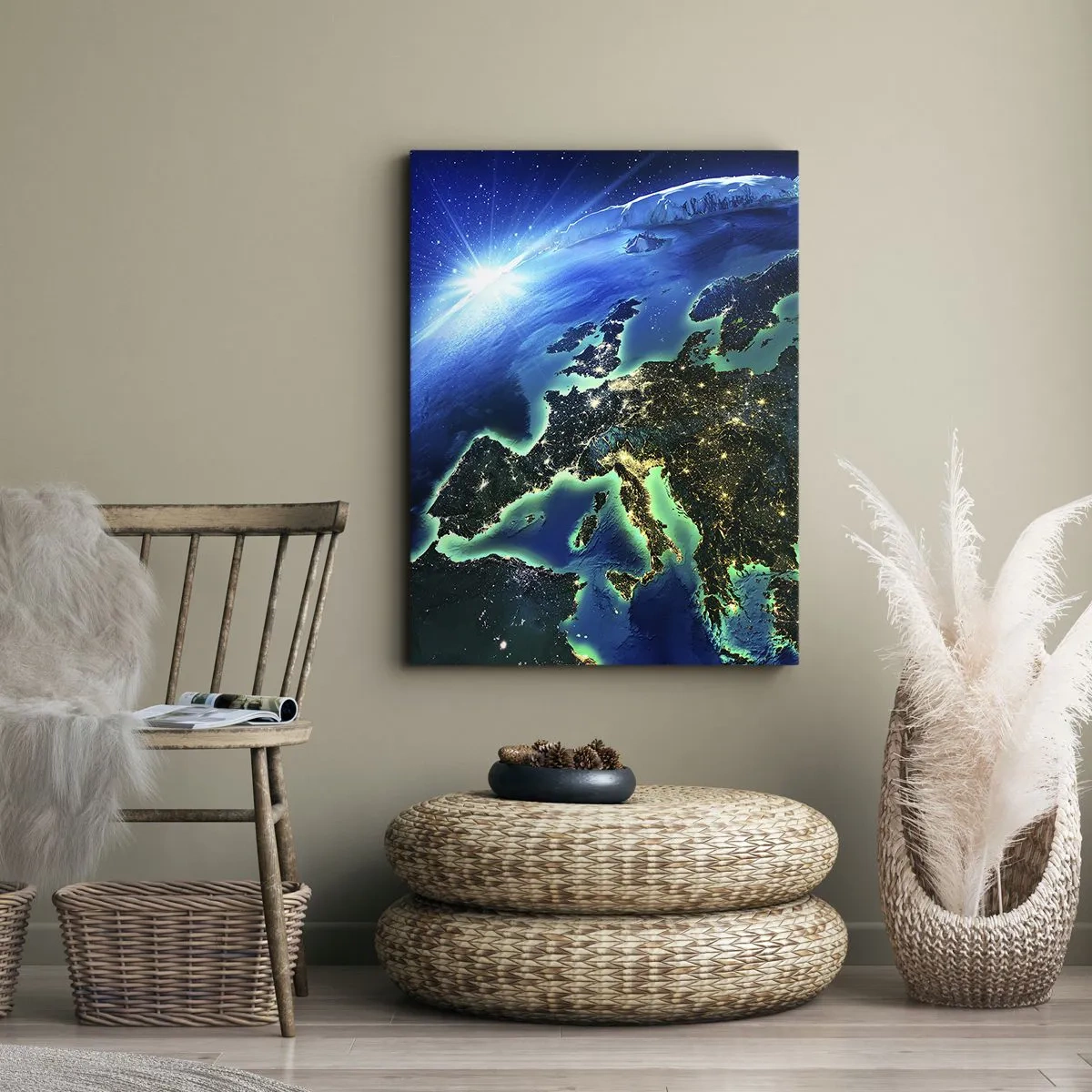 Quadro em tela - Uma Europa cintilante - 70x100 cm