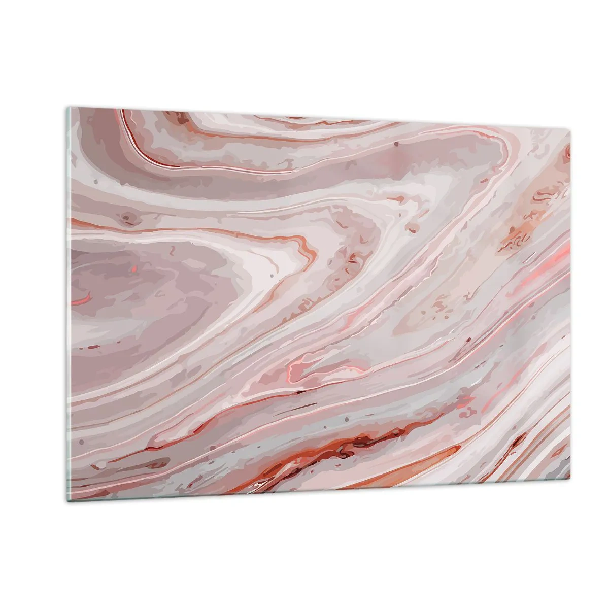 Quadro em vidro - Rosa líquido - 120x80 cm