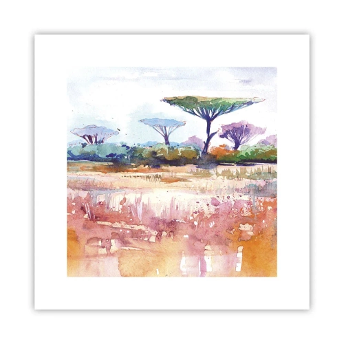 Pôster - Cores da savana - 30x30 cm