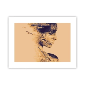 Pôster - Linda por natureza - 40x30 cm