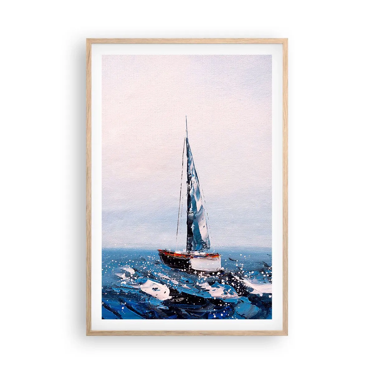 Pôster com moldura de carvalho claro - Irmandade do vento - 61x91 cm