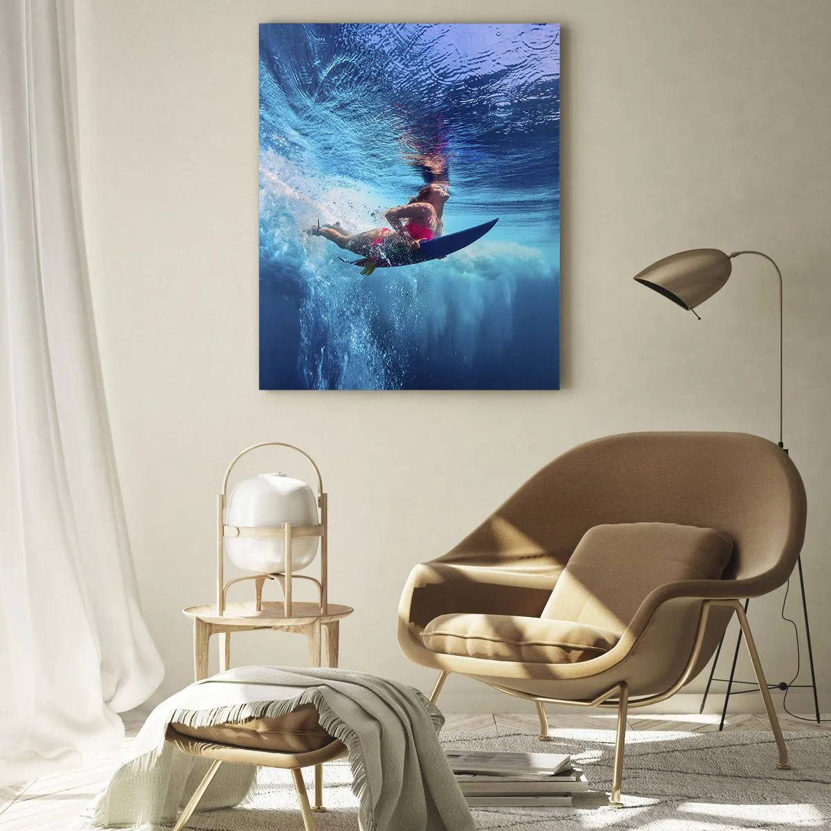Quadro em vidro - Profundidade da alegria - 50x70 cm