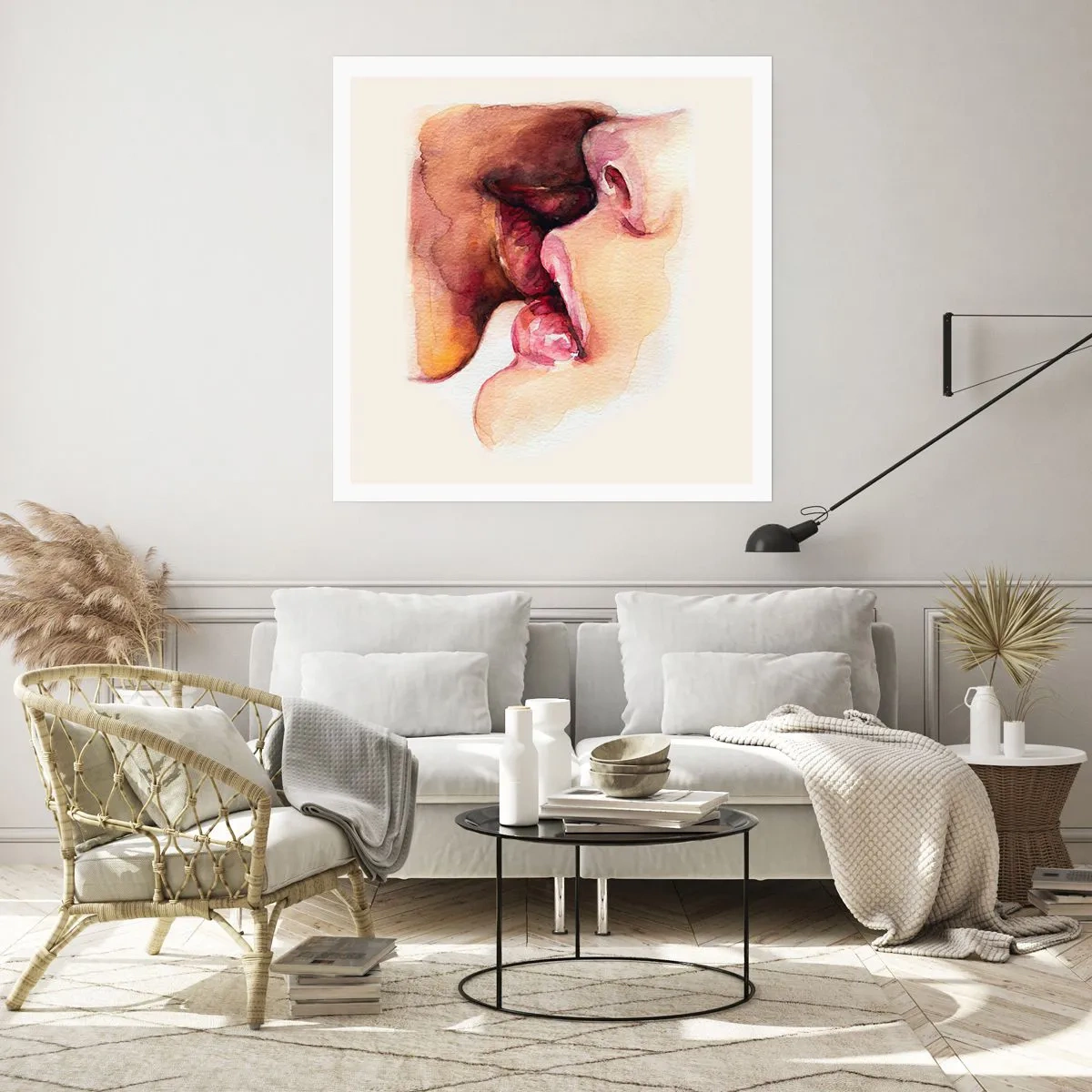 Pôster - Como a noite e o dia, a terra e o céu - 60x60 cm