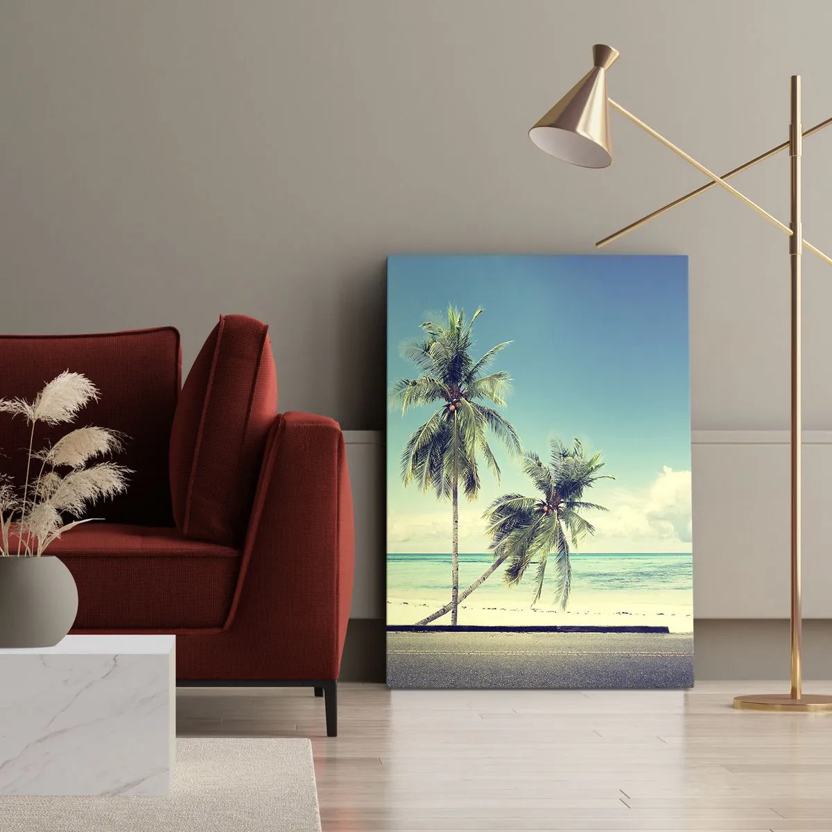 Quadro em tela - Está na hora das férias - 55x100 cm