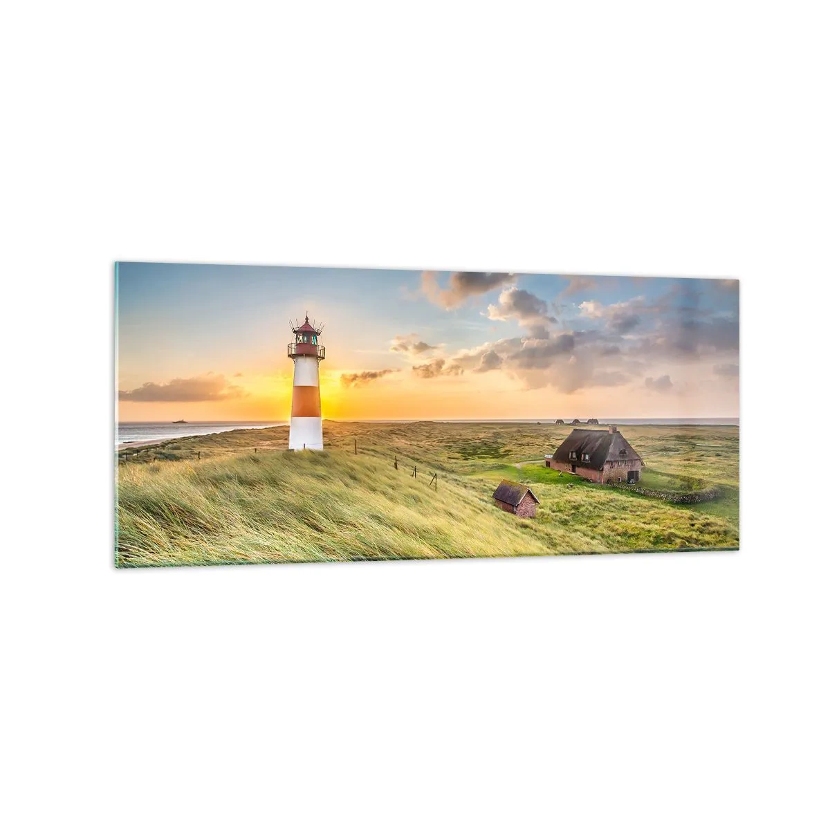 Quadro em vidro - Entre as ondas - 120x50 cm