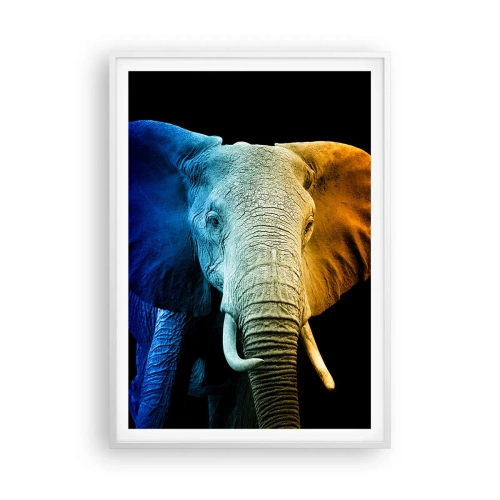 Pôster em moldura branca - Excêntrico, não esquisito - 70x100 cm