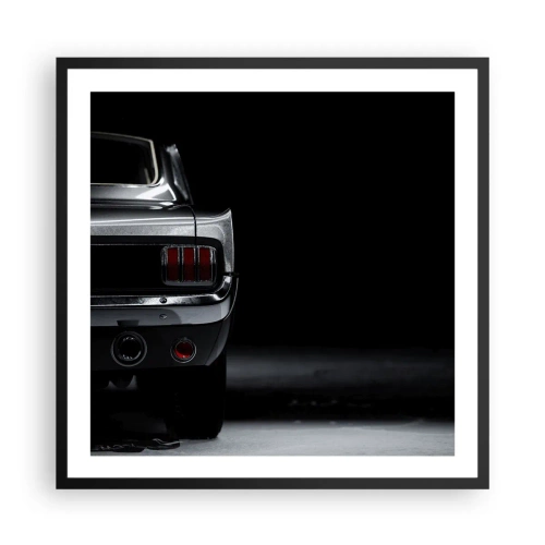 Pôster com moldura preta - O charme do clássico - 60x60 cm