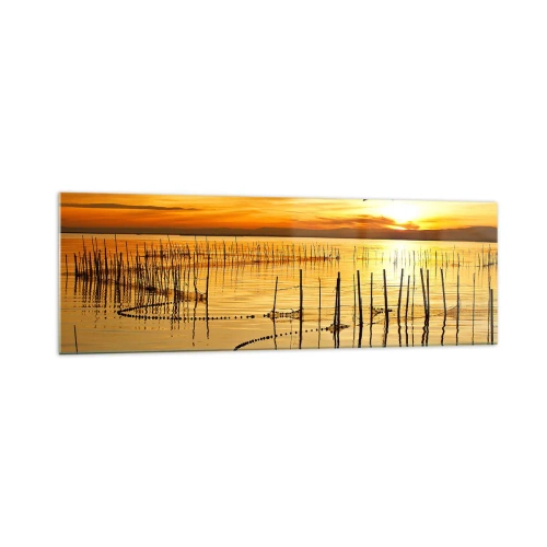Quadro em vidro - Na pescaria - 160x50 cm