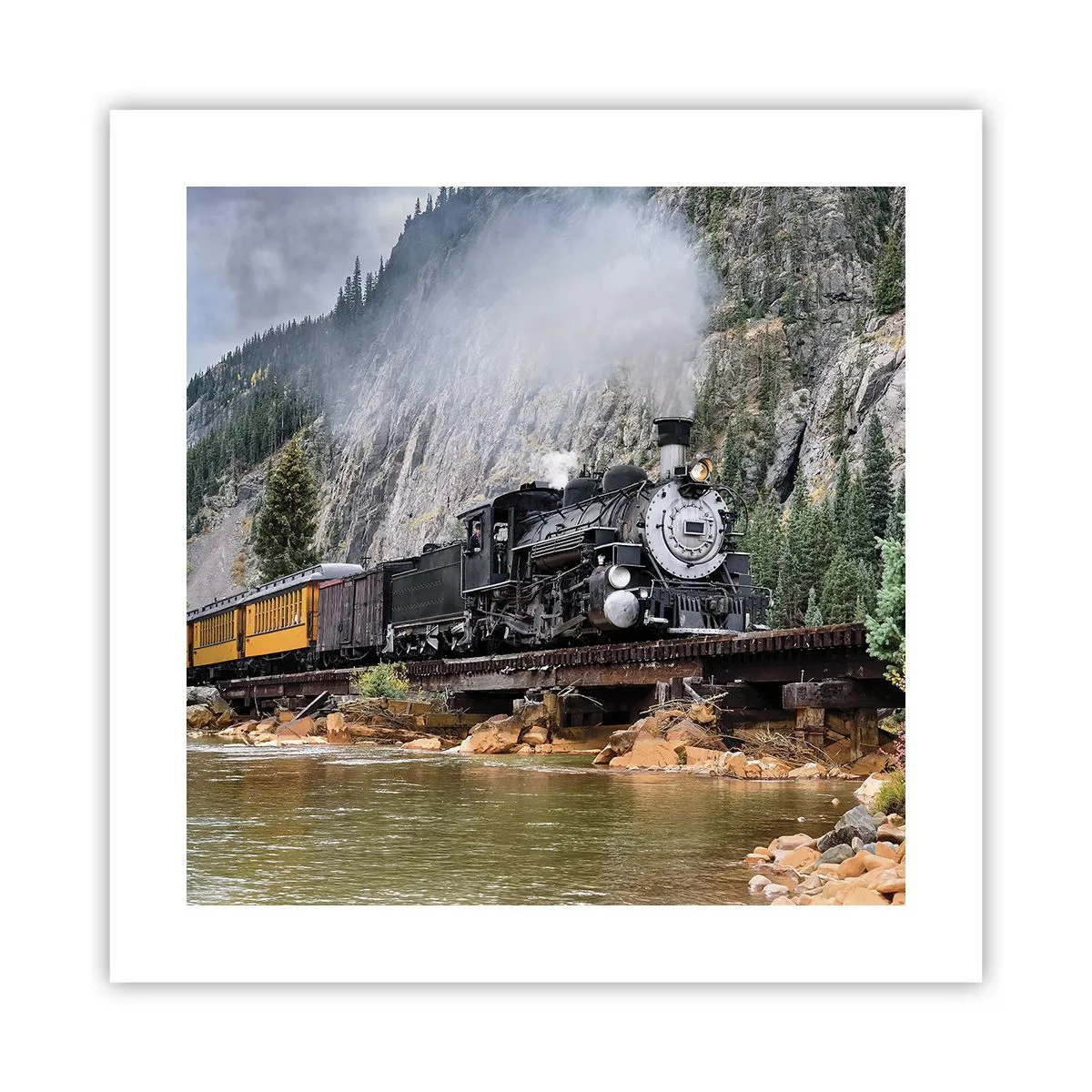 Pôster - Para onde? Onde? - 40x40 cm