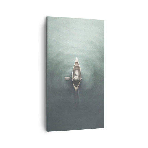 Quadro em tela - Através do lago da lua - 45x80 cm