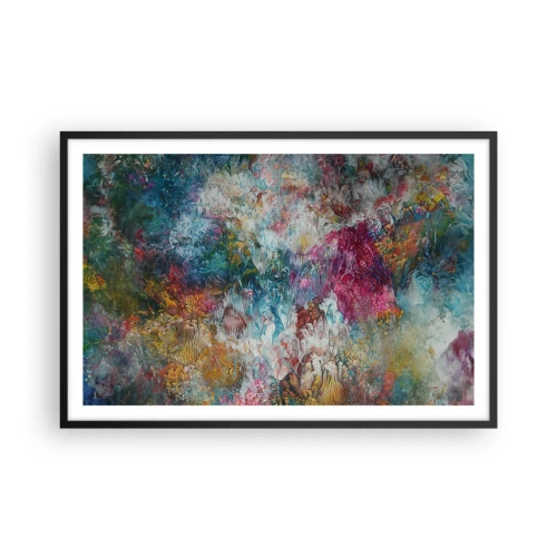 Pôster com moldura preta - Em plena floração - 91x61 cm