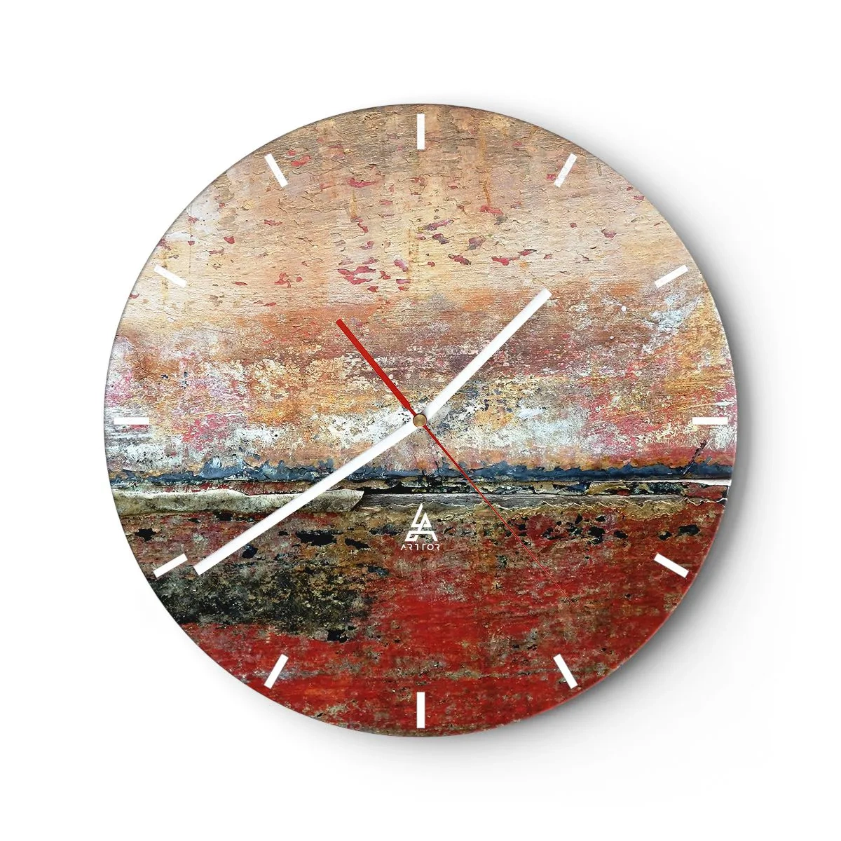 Relógio de parede - Relógio em vidro - Talvez seja o mar - 40x40 cm