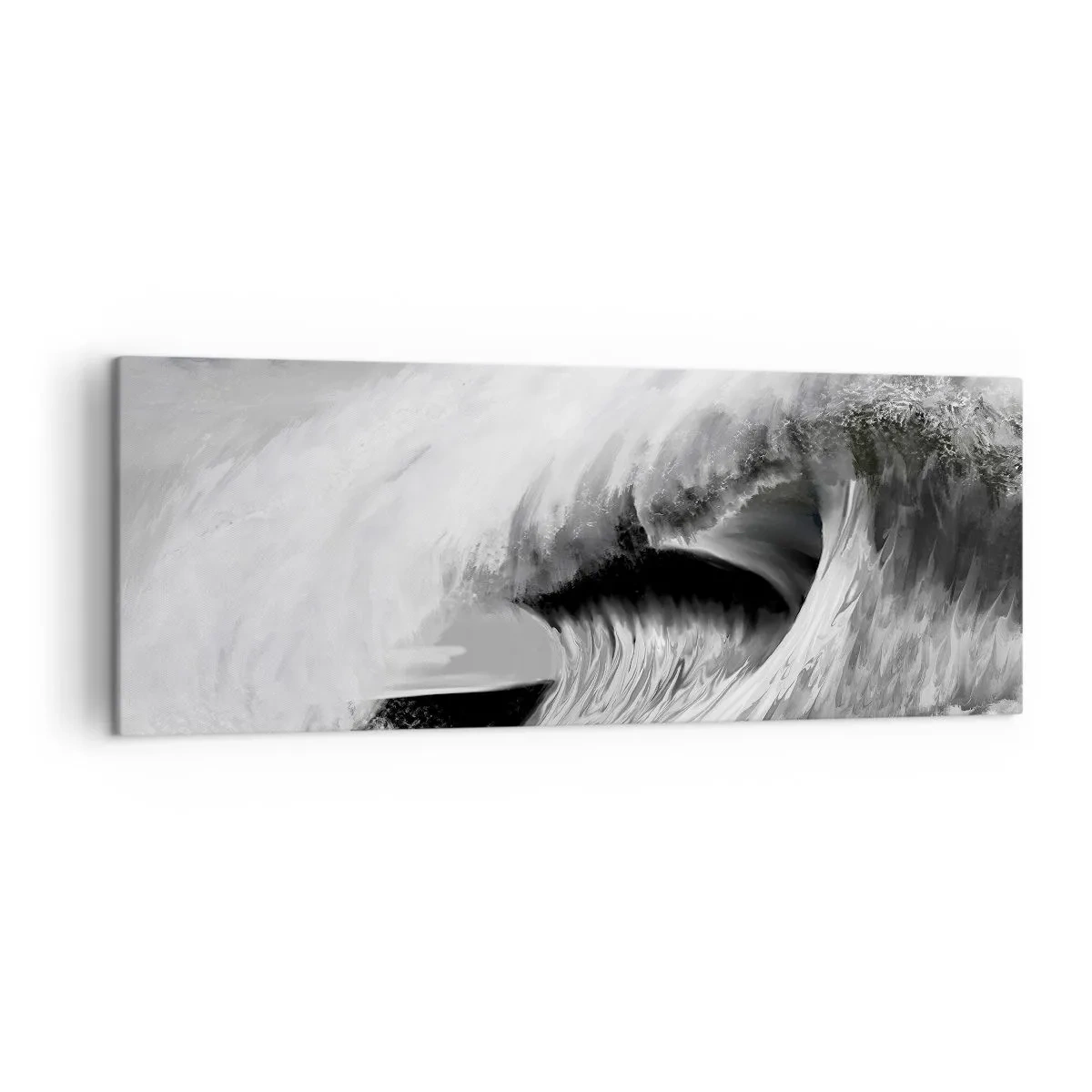 Quadro em tela - A ira do oceano - 140x50 cm