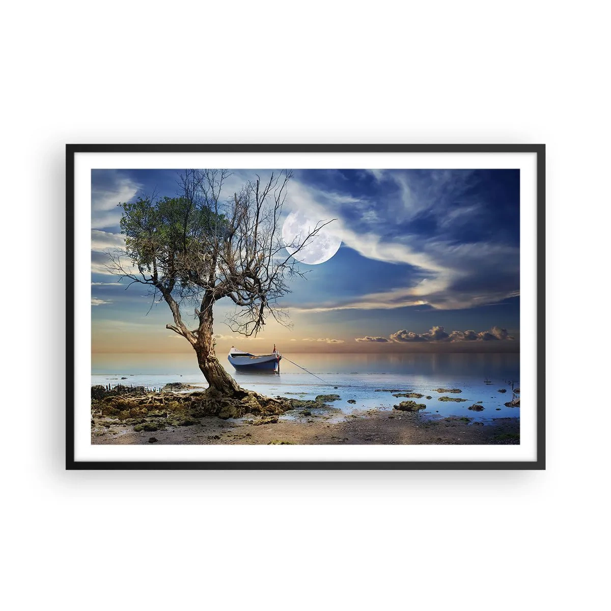 Pôster com moldura preta - É este o fim ou o começo? - 91x61 cm