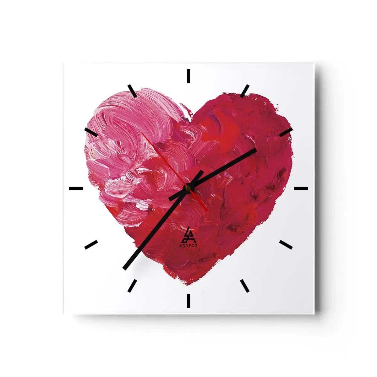 Relógio de parede - Relógio em vidro - All you need is love - 30x30 cm