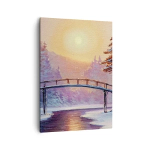 Quadro em tela - Quatro estações - inverno - 50x70 cm