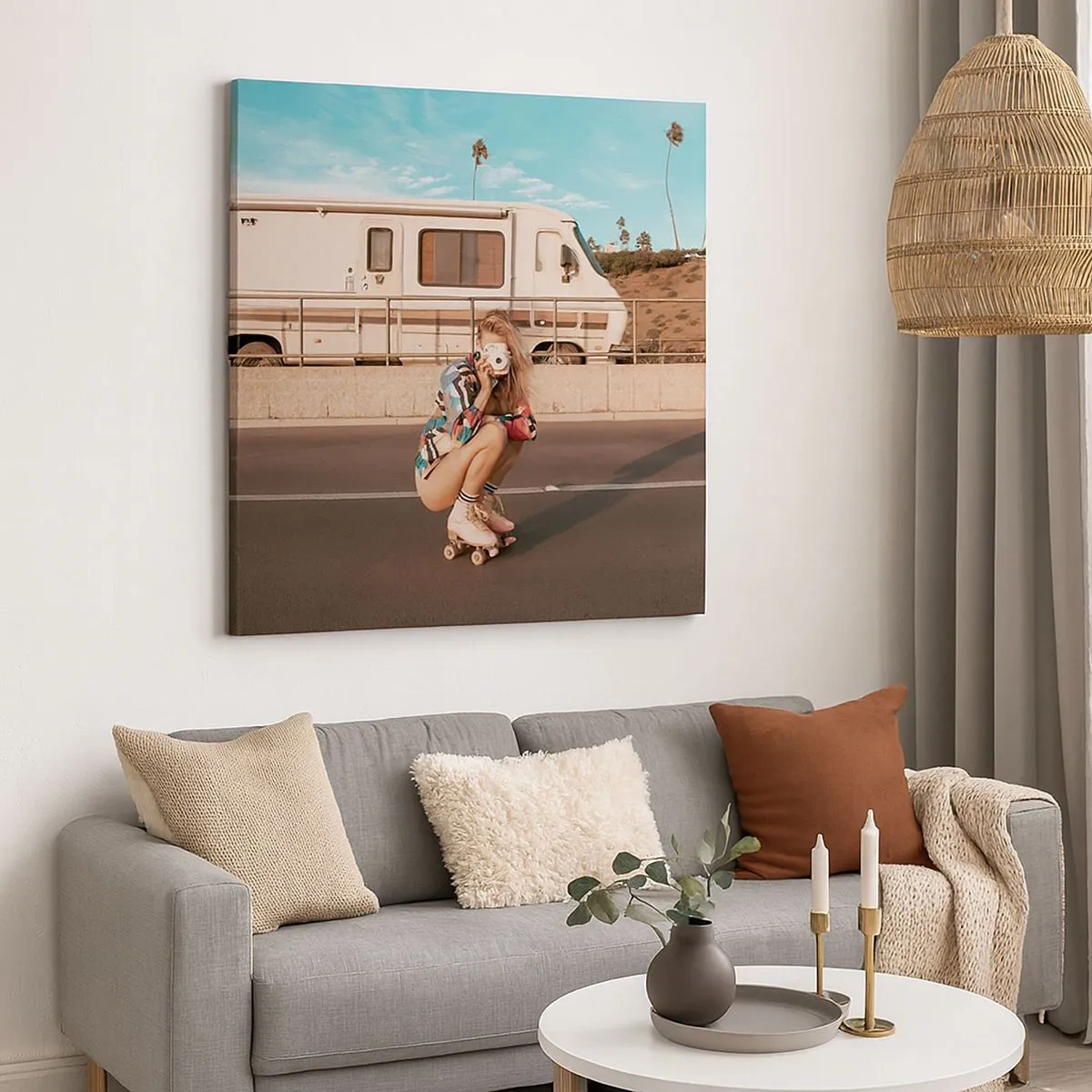 Quadro em tela - Sorria, por favor! - 30x30 cm