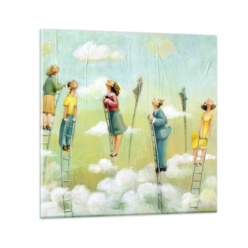 Quadro em vidro - Por trás do seu sonho - 30x30 cm