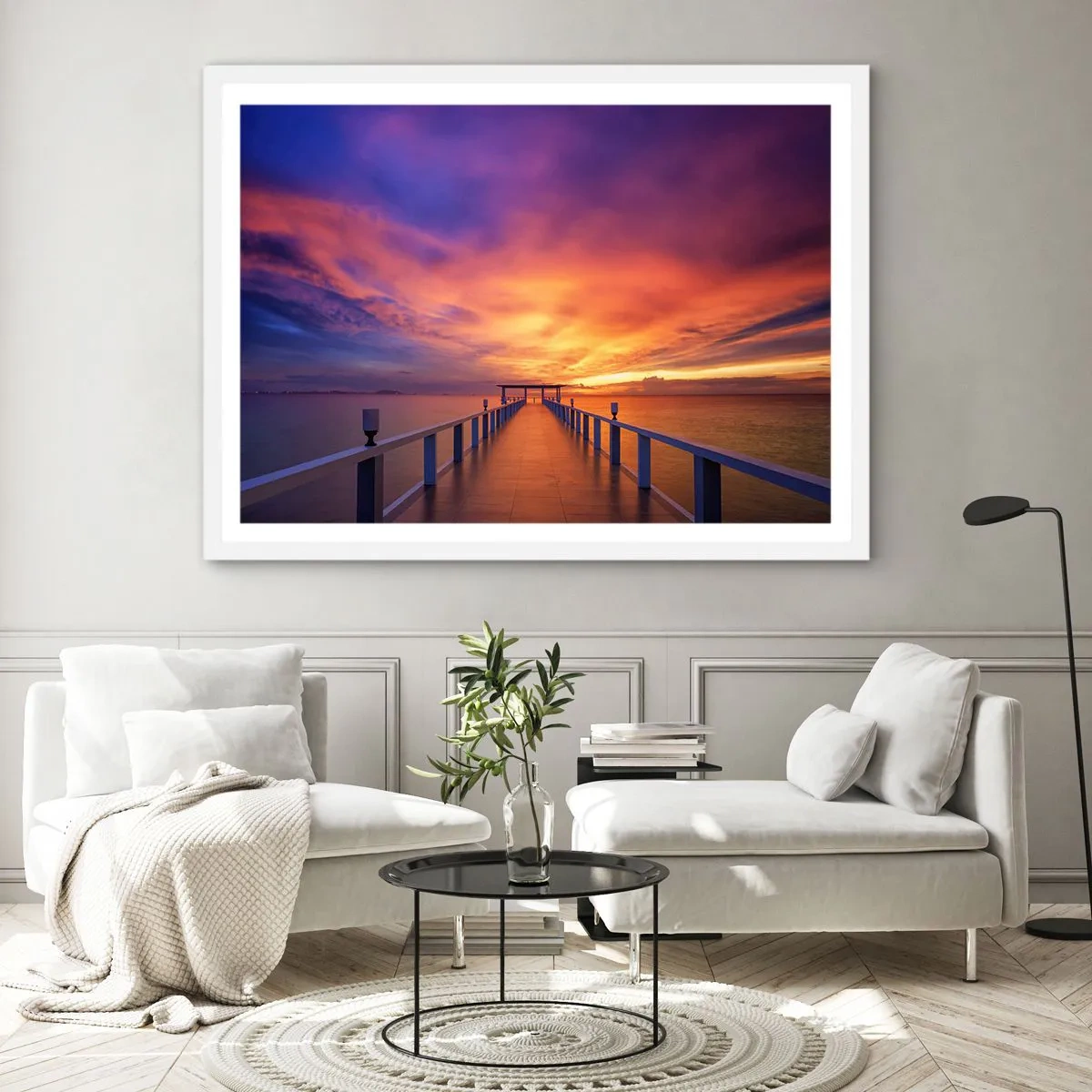 Pôster em moldura branca - Sem fim - 70x50 cm