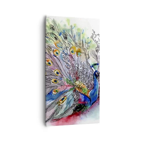 Quadro em tela - Contra o cinza com orgulho - 55x100 cm