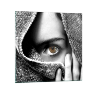 Quadro em vidro - Descubra o mistério - 70x70 cm