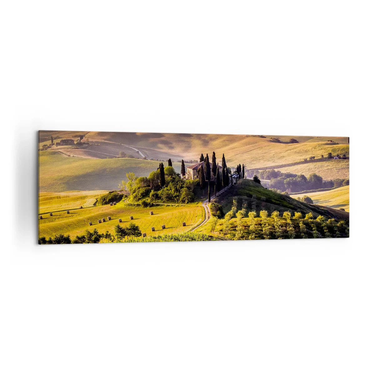 Quadro em tela - Arcádia - Paisagem toscana - 160x50 cm