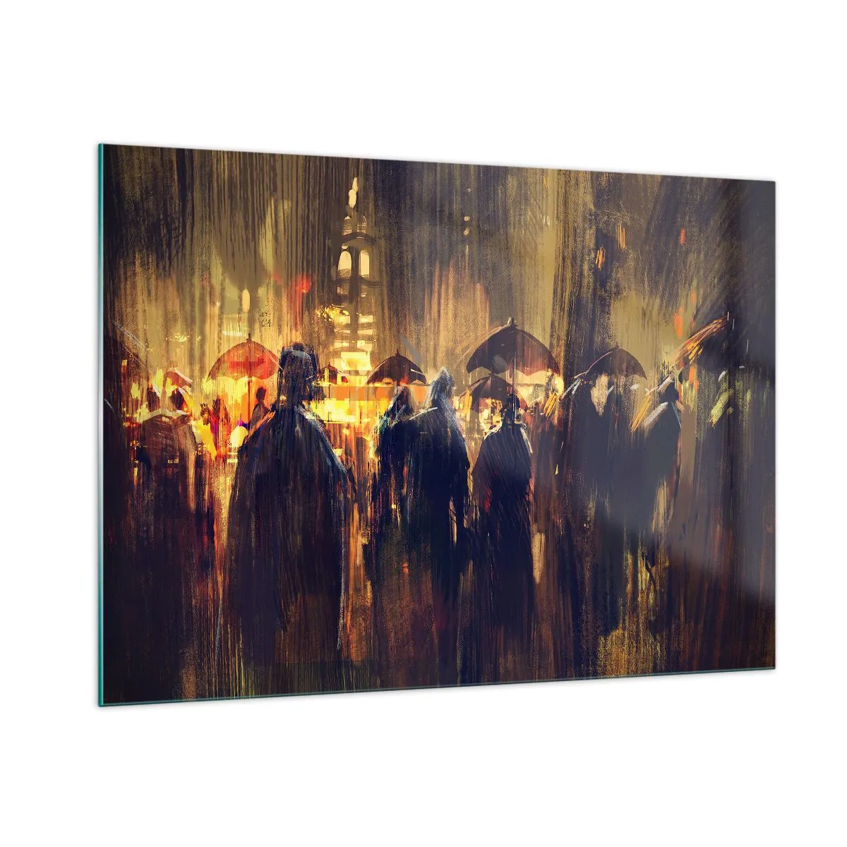 Quadro em vidro - Os seguidores da chuva - 100x70 cm