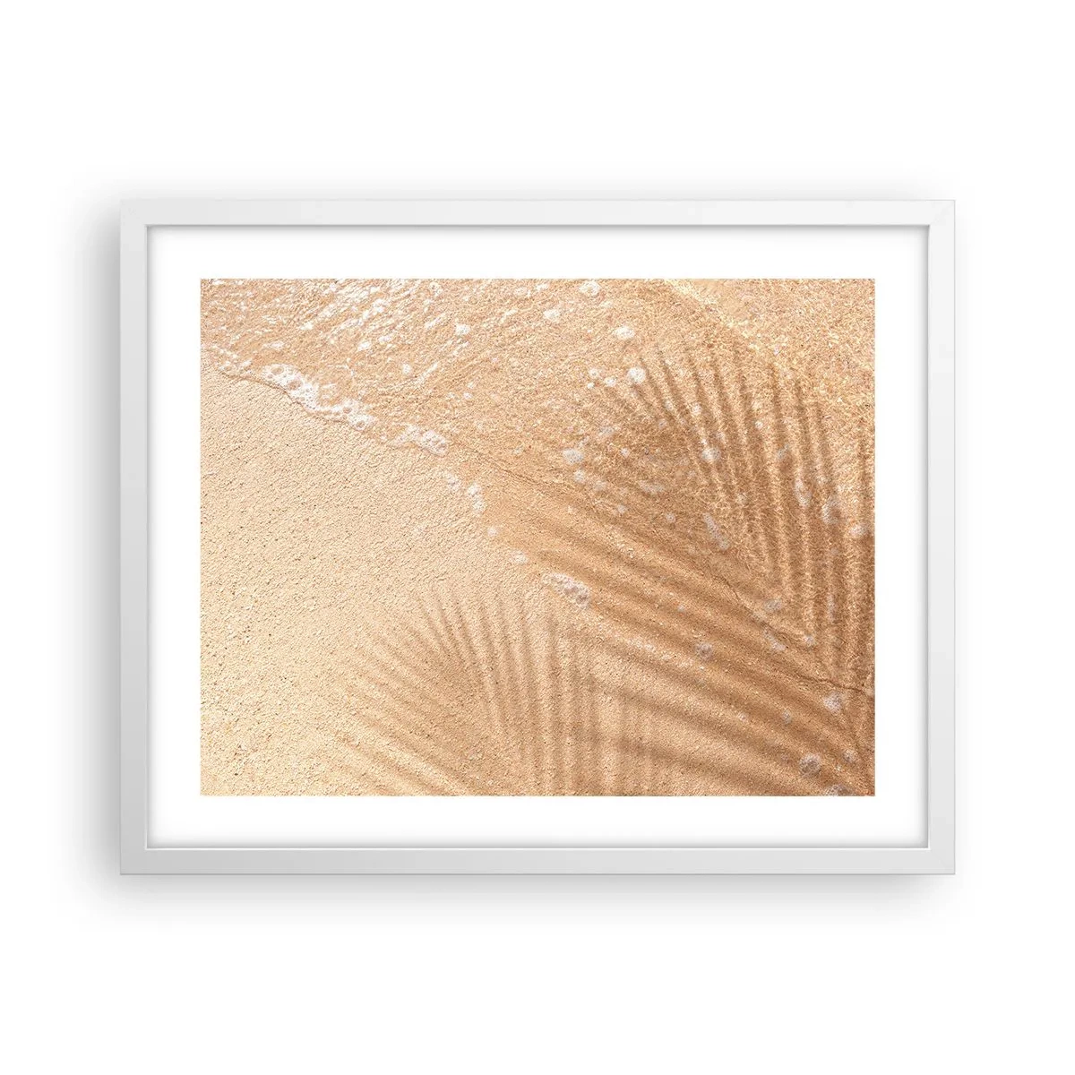 Pôster em moldura branca - A sombra de um verão quente - 50x40 cm