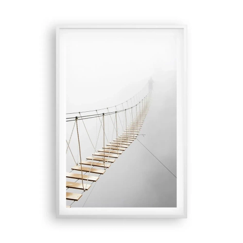 Pôster em moldura branca - Para onde levará? - 61x91 cm