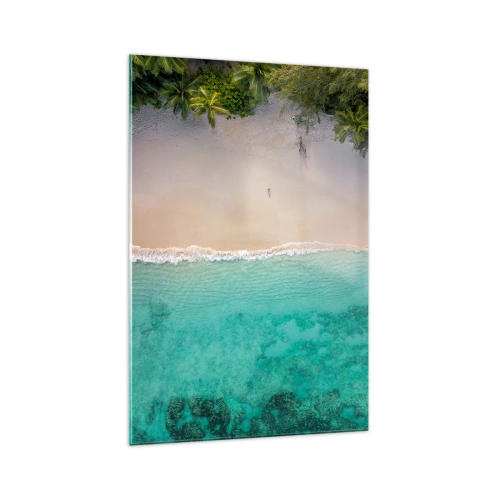 Quadro em vidro - Praia do paraíso - 70x100 cm