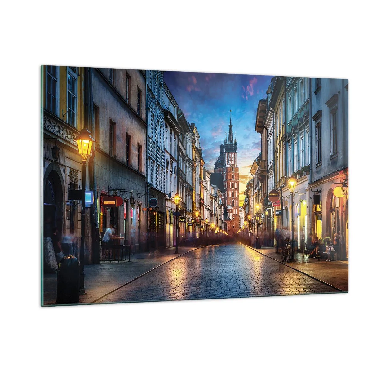 Quadro em vidro - O charme de Cracóvia - 120x80 cm